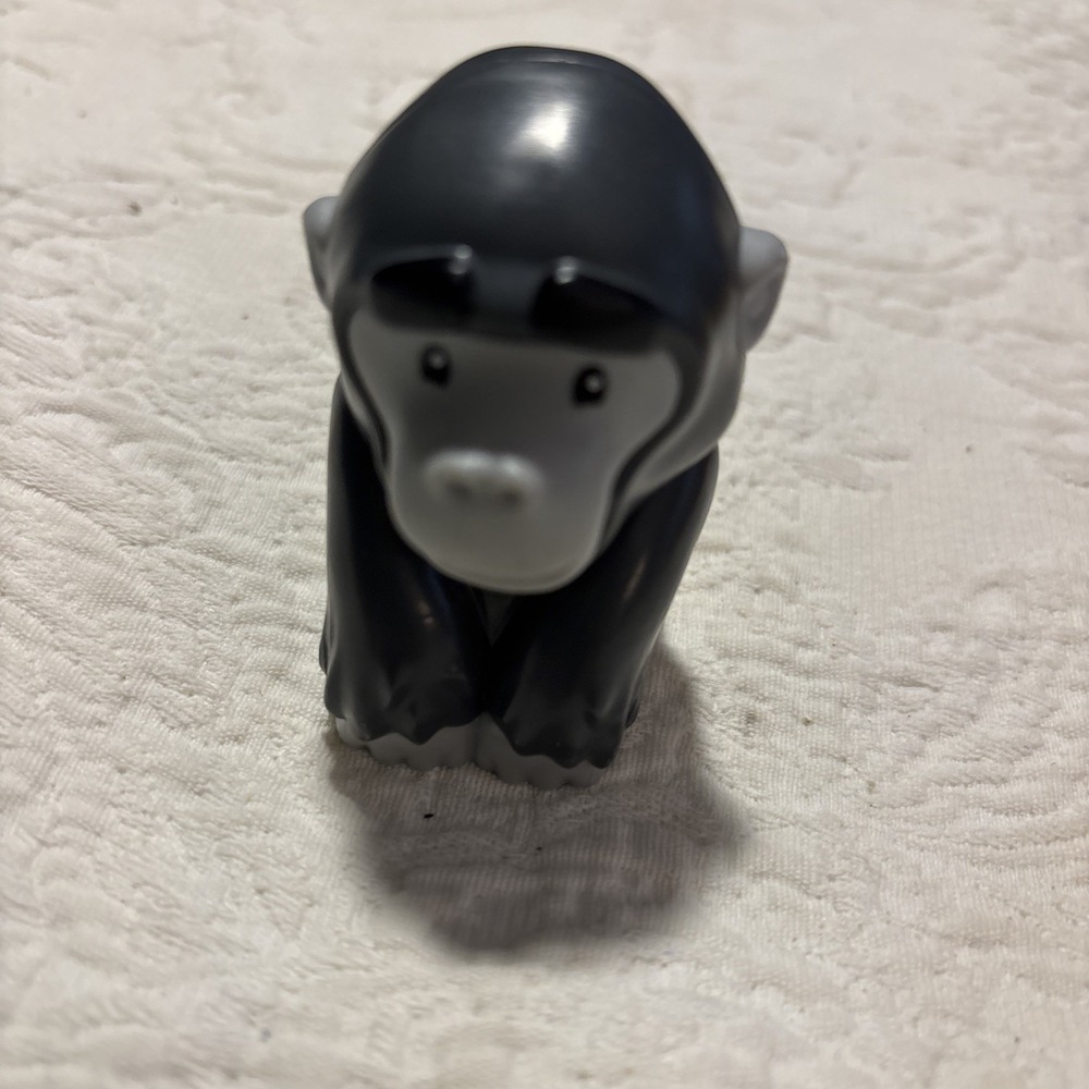 Fisher Price Little People Gorilla Black Gray Toddler Toy FHC52 2017 2.75"